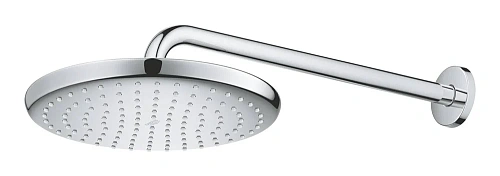 Верхний душ GROHE Tempesta 250, круглый + Душевой кронштейн 380 мм, хром (26663000) Верхний душ GROHE Tempesta 250, круглый + Душевой кронштейн 380 мм, хром (26663000)