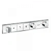 Смеситель для душа hansgrohe RainSelect на 3 потребителя термостатический, белый/хром 15356400