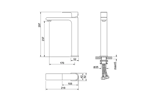 Смеситель для раковины Aquatek КЛАССИК AQ1504PG золото полированное Смеситель для раковины Aquatek КЛАССИК AQ1504PG золото полированное
