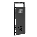 Инсталляция для унитаза WasserKRAFT Salm 27TLT.010.ME.BL.PB02 с клавишей смыва черный Инсталляция для унитаза WasserKRAFT Salm 27TLT.010.ME.BL.PB02 с клавишей смыва черный