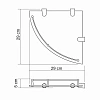 Полка WasserKRAFT K-544 стеклянная угловая хром Полка WasserKRAFT K-544 стеклянная угловая хром