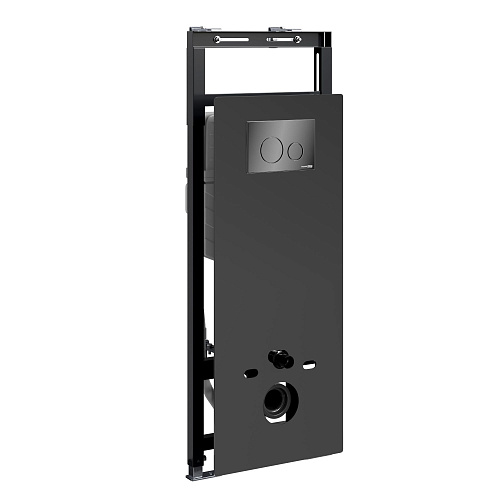 Инсталляция для унитаза WasserKRAFT Salm 27TLT.010.ME.BL.PB02 с клавишей смыва черный Инсталляция для унитаза WasserKRAFT Salm 27TLT.010.ME.BL.PB02 с клавишей смыва черный