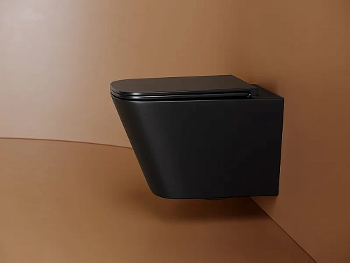 Унитаз подвесной Ceramica Nova Union CN4009TMB безободковый, смыв торнадо Унитаз подвесной Ceramica Nova Union CN4009TMB безободковый, смыв торнадо