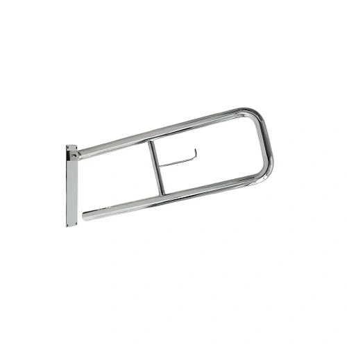 Поручень Aquatek настенный откидной с бумагодержателем 800x230 мм, POR-0000005 Поручень Aquatek настенный откидной с бумагодержателем 800x230 мм, POR-0000005