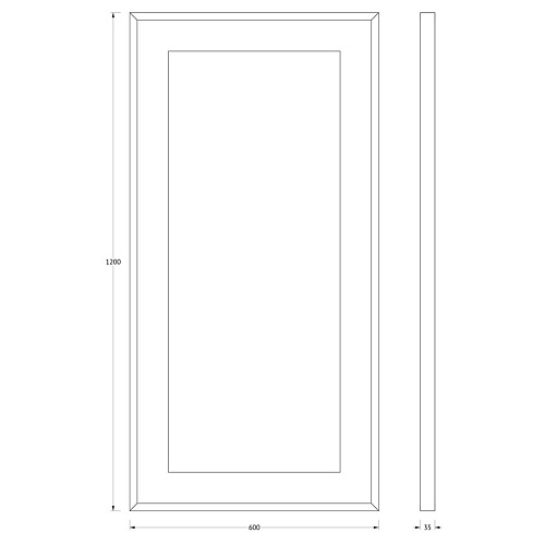 Зеркало Evoform Ledside в багетной раме и LED-светильником BY 2214 60х120 см Зеркало Evoform Ledside в багетной раме и LED-светильником BY 2214 60х120 см