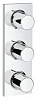 Картинка анонса товара «смеситель для душа grohe grohtherm f, 3 выхода, хром (27625000) внешняя часть»