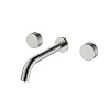 Смеситель для раковины Boheme Stick 152-2-NB.4 встраиваемый SPIRALE на 3 отверстия Nickel Brush
