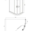 Душевой уголок Ambassador Kingston 14011210 (1100x800x2000) Душевой уголок Ambassador Kingston 14011210 (1100x800x2000)