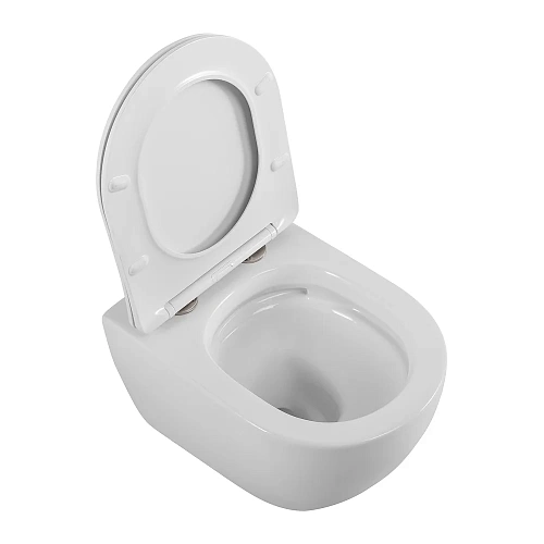 Унитаз подвесной CEZARES STYLUS-TOR CZR-6601-TH-TOR/SC безободковый с сиденьем и смывом TORNADO Унитаз подвесной CEZARES STYLUS-TOR CZR-6601-TH-TOR/SC безободковый с сиденьем и смывом TORNADO