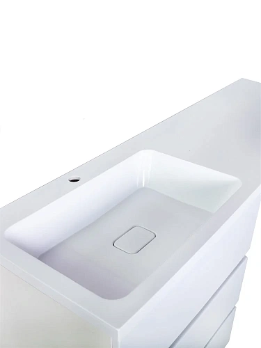 Тумба с раковиной Orange Sistema ST-70TUW+RAL напольная, левая 130 см под стиральную машину, белый Тумба с раковиной Orange Sistema ST-70TUW+RAL напольная, левая 130 см под стиральную машину, белый