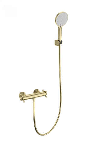Смеситель для душа Wonzon & Woghand с термостатом, брашированное золото (WW-B2048-A-BG) Смеситель для душа Wonzon & Woghand с термостатом, брашированное золото (WW-B2048-A-BG)