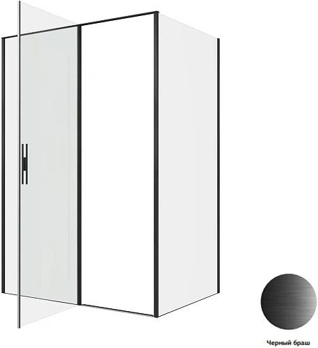 Душевой уголок Allen Brau Priority 140x100 3.31036.BBA + 3.31048.BBA черный браш Душевой уголок Allen Brau Priority 140x100 3.31036.BBA + 3.31048.BBA черный браш