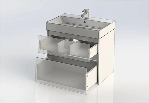 Тумба под раковину Aquanet Бруклин 70 белый 00203959 Тумба под раковину Aquanet Бруклин 70 белый 00203959