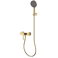 Смеситель для душа AQUAme Asti AQM6413BG с душевым набором, 3 режима, Brushed gold Смеситель для душа AQUAme Asti AQM6413BG с душевым набором, 3 режима, Brushed gold