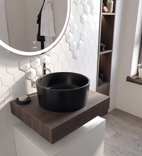 Комплект мебели STWORKI Ольборг 60 столешница дуб карпентер, без отверстий, с тумбой 60 481134 Комплект мебели STWORKI Ольборг 60 столешница дуб карпентер, без отверстий, с тумбой 60 481134