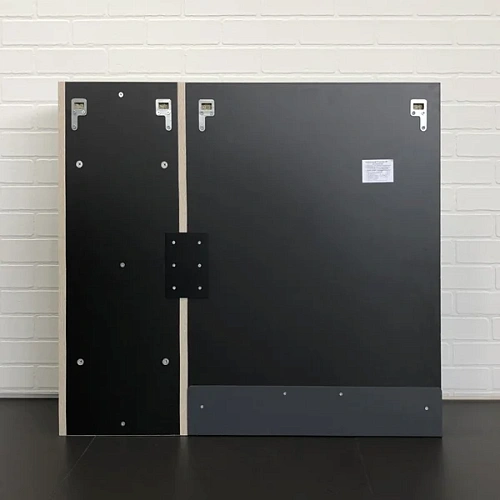 Зеркальный шкаф Comforty Страсбург-90 00-00006573 дуб дымчатый Зеркальный шкаф Comforty Страсбург-90 00-00006573 дуб дымчатый