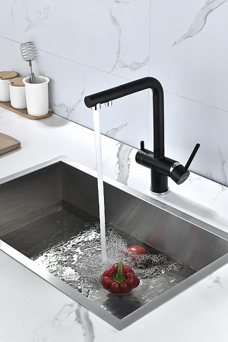 Смеситель для кухни Paulmark SERPENTINE антрацит Se213222-AN Смеситель для кухни Paulmark SERPENTINE антрацит Se213222-AN