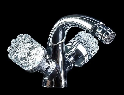 Смеситель для биде Boheme CRYSTAL хром (двуручковый) 276-CRST Смеситель для биде Boheme CRYSTAL хром (двуручковый) 276-CRST