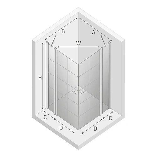 Душевой уголок NEW TRENDY NEW SOLEO BLACK 90x90x195 K-0580 (черный) Душевой уголок NEW TRENDY NEW SOLEO BLACK 90x90x195 K-0580 (черный)