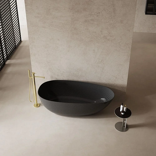 Ванна отдельностоящая ABBER AK9011-1.7 170x80 универсальная, черная карбон Ванна отдельностоящая ABBER AK9011-1.7 170x80 универсальная, черная карбон