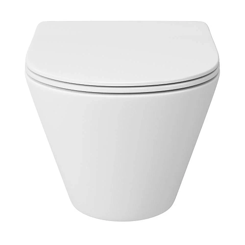 Унитаз подвесной Sintesi SIN-TS-SLR-182 безободковый, сиденье дюропласт микролифт Унитаз подвесной Sintesi SIN-TS-SLR-182 безободковый, сиденье дюропласт микролифт