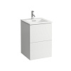 Картинка анонса товара «тумба с раковиной laufen kartell by laufen 2 ящика, белый матовый 8.6033.3.640.104.1»