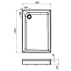 Душевой поддон AM.PM Gem W90T-404-12080W 120x80 с сифоном Душевой поддон AM.PM Gem W90T-404-12080W 120x80 с сифоном