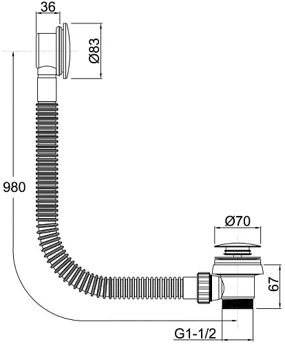 Слив-перелив Allen Brau Priority 5.31027-BN Слив-перелив Allen Brau Priority 5.31027-BN