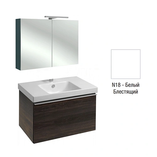 Комплект мебели 80 см Jacob Delafon Odeon Up , белый меламин, 1 выдвижной ящик, 1 доп. корзинка, с п E4796-00+EB796RU-N18+EB894-N18 Комплект мебели 80 см Jacob Delafon Odeon Up , белый меламин, 1 выдвижной ящик, 1 доп. корзинка, с п E4796-00+EB796RU-N18+EB894-N18