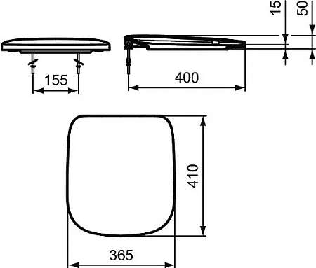 Крышка-сиденье Ideal Standard ESEDRA T318101 Крышка-сиденье Ideal Standard ESEDRA T318101