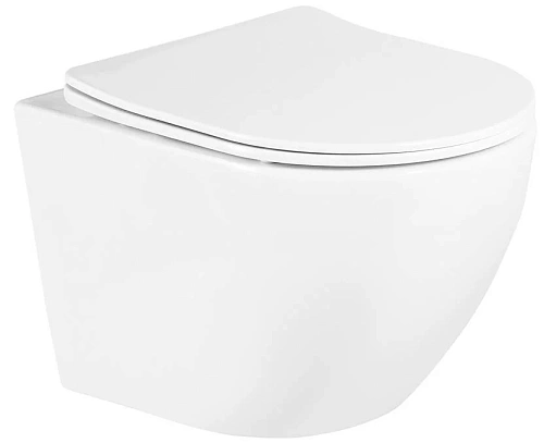 Унитаз подвесной BelBagno UNO BB3105CHR/SC безободковый c сиденьем Унитаз подвесной BelBagno UNO BB3105CHR/SC безободковый c сиденьем