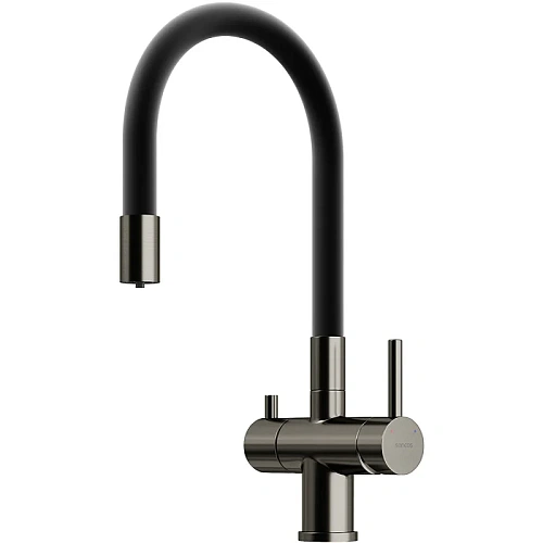 Смеситель для кухни Sancos Lucia SC4004GG под фильтр, вороненая сталь Смеситель для кухни Sancos Lucia SC4004GG под фильтр, вороненая сталь