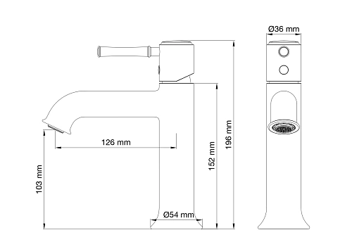 Смеситель для раковины Wonzon & Woghand хром (WW-88018073-CR) Смеситель для раковины Wonzon & Woghand хром (WW-88018073-CR)