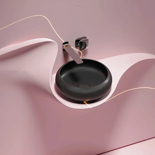 Раковина Ceramica Nova ELEMENT CN6050MB черный матовый накладная Раковина Ceramica Nova ELEMENT CN6050MB черный матовый накладная