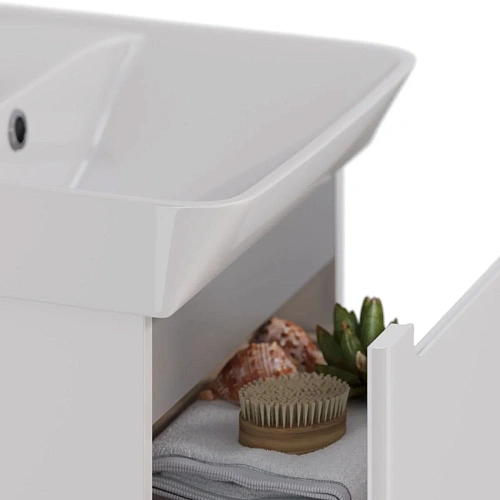 Тумба под раковину Lemark BUNO MINI, 60 см подвесная, серый/белый LM05BM60T Тумба под раковину Lemark BUNO MINI, 60 см подвесная, серый/белый LM05BM60T