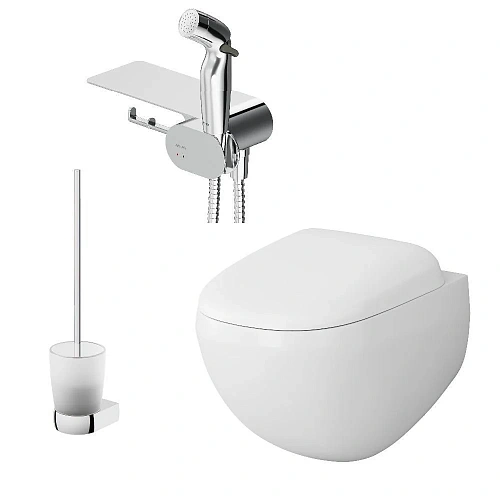 Унитаз подвесной AM.PM Sensation CK30H0904W с гигиеническим душем с сиденьем Унитаз подвесной AM.PM Sensation CK30H0904W с гигиеническим душем с сиденьем