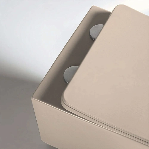 Унитаз подвесной Vincea Q-Line VT1-12MC безободковый, цвет капучино мат., ультратонкое soft close си Унитаз подвесной Vincea Q-Line VT1-12MC безободковый, цвет капучино мат., ультратонкое soft close си