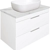 Тумба с раковиной STWORKI Копенгаген Копенгаген 80 белая, со столешницей Stone Aura 80 и сифоном Neo 582092 Тумба с раковиной STWORKI Копенгаген Копенгаген 80 белая, со столешницей Stone Aura 80 и сифоном Neo 582092