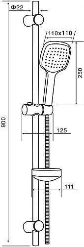 Душевой гарнитур STWORKI XE-06cr + MG-SH01 + MG-SH02 567151 Душевой гарнитур STWORKI XE-06cr + MG-SH01 + MG-SH02 567151