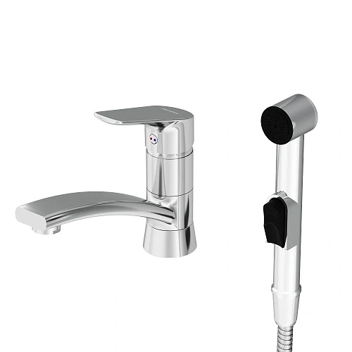 Смеситель для раковины Damixa Origin Bit 770230000 с гигиеническим душем Смеситель для раковины Damixa Origin Bit 770230000 с гигиеническим душем