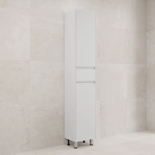 Шкаф-пенал Style Line ЛИМА 36 ЛС-00002387 напольный, PLUS, эмаль, белый матовый Шкаф-пенал Style Line ЛИМА 36 ЛС-00002387 напольный, PLUS, эмаль, белый матовый