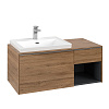 Картинка анонса товара «тумба под раковину villeroy &amp; boch subway 3.0 с подсветкой oak kansas / oak kansas c572l0rh»