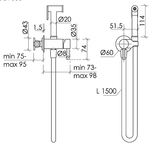 Гигиенический душ Sancos Etna SC9033BG с внутренней частью, брашированное золото, PVD покрытие Гигиенический душ Sancos Etna SC9033BG с внутренней частью, брашированное золото, PVD покрытие