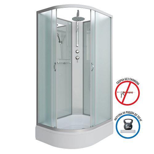 Душевая кабина Niagara Classic NG-33094-14RBKT (1000х900х2100) средний поддон (26см) стекло матовое 330944RBKT Душевая кабина Niagara Classic NG-33094-14RBKT (1000х900х2100) средний поддон (26см) стекло матовое 330944RBKT