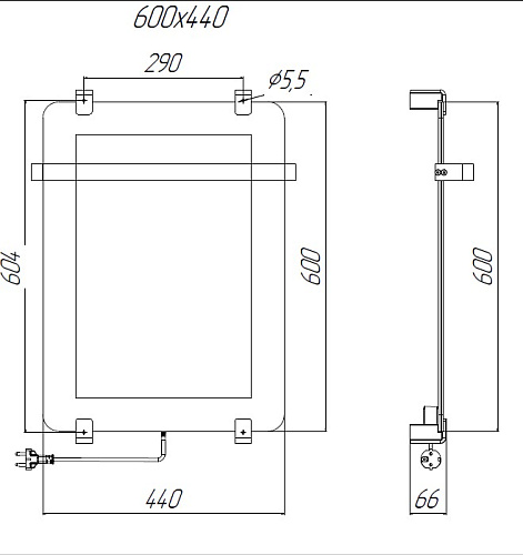 Полотенцесушитель электрический Allen Brau Infinity 60x44 00325649 с рейлингом 2.0 и креплением, медь брашированная Полотенцесушитель электрический Allen Brau Infinity 60x44 00325649 с рейлингом 2.0 и креплением, медь брашированная