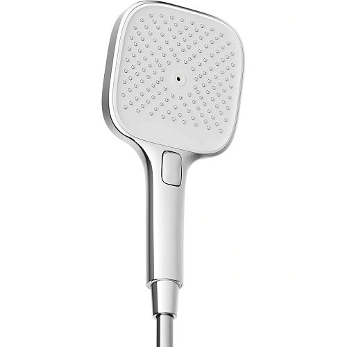 Душевая лейка Sancos Nok square SC6002CH-W 125x125 мм, 3 режима, хром/белый Душевая лейка Sancos Nok square SC6002CH-W 125x125 мм, 3 режима, хром/белый