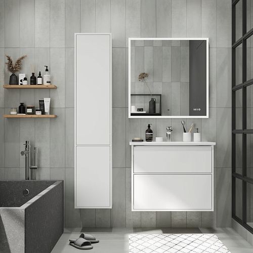 Шкаф-пенал BRIZ Монца п6к-35 правый 237 04-06к35-00 02 БЕЛ белый Шкаф-пенал BRIZ Монца п6к-35 правый 237 04-06к35-00 02 БЕЛ белый