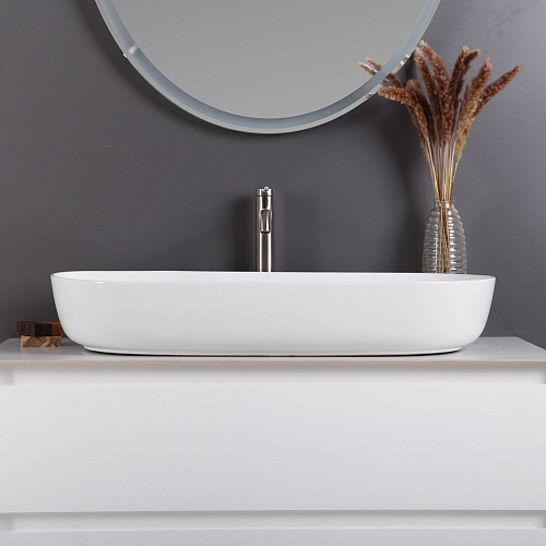 Раковина BelBagno BB1349 820x410 белый Раковина BelBagno BB1349 820x410 белый