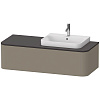 Картинка анонса товара «тумба под раковину duravit happy d.2 plus hp4942r9292 подвесная 130 см серый камень»