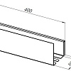 Полка Aquanet Магнум Н 40x12 черная матовая 00341531 Полка Aquanet Магнум Н 40x12 черная матовая 00341531